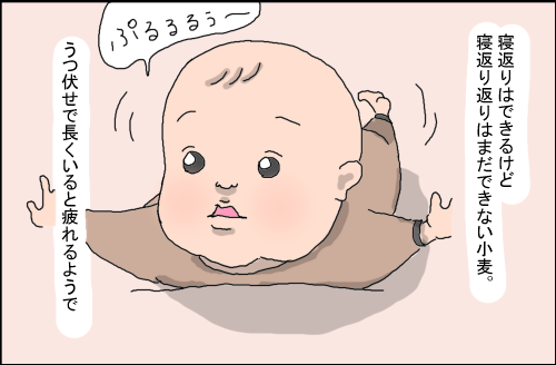 休憩 麦の子育て絵日記